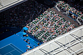 Luftaufnahme des Australian Open Tennisturniers, Melbourne, Australien.