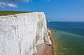 Seven Sisters chalk cliffs, South Downs National Park, East Sussex, England, United Kingdom