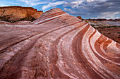 Flowing Lines at the Fire Wave, Valley of Fire State Park, Nevada, United States of America, North America