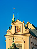 St. Anne's Church, detailed view, Krakowskie Przedmiescie, Warsaw, Masovian Voivodeship, Poland, Europe