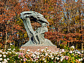 Chopin-Denkmal, Lazienki-Park (Park der Königlichen Bäder), Warschau, Woiwodschaft Masowien, Polen, Europa