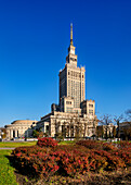 Palast der Kultur und Wissenschaft, Warschau, Woiwodschaft Masowien, Polen, Europa