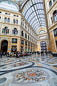 Interior of Galleria Umberto l, Naples, Campania, Italy, Europe