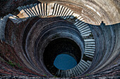 Helical Stepwell, Champaner-Pavagadh Archaeological Park, UNESCO World Heritage Site, Gujarat, India, Asia