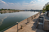 Sabamati Flussufer, UNESCO Weltkulturerbe, Ahmedabad, Gujarat, Indien, Asien
