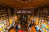 Interior of the Lello (Harry Potter library), UNESCO World Heritage Site, Porto, Norte, Portugal, Europe