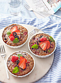 Baked oatmeal with fruit