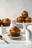 Apple muffins with chocolate chips