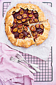 Rustic plum cake