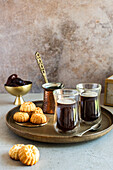 Arabic coffee with ma'amoul (butter cookie with date filling)