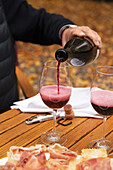 Pouring red wine (Emilia-Romagna)