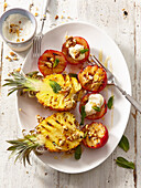 Grilled Fruit with Almond Mascarpone