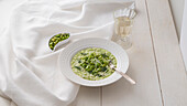 Broad bean and dill risotto