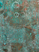 Turquoise metal background