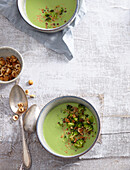 Spinach and broccoli soup