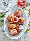 Doughnuts with homemade jam