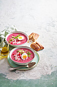 Chlodnik (Polish cold beet soup)