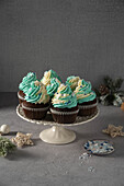 Mint chocolate cupcakes