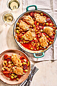 Spanish summer stew with chicken and chorizo