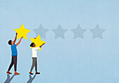 Couple rating with two stars\n