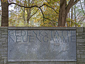 Eingang zum Konzentrationslager Neuengamme, dem größten Konzentrationslager in Nordwestdeutschland, Europa