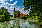 Muskau Castle, Muskau (Muskauer) Park, UNESCO World Heritage Site, Bad Muskau, Saxony, Germany, Europe\n