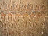 Relief eines Grabes in Saqqara, Teil der memphitischen Nekropole, UNESCO-Weltkulturerbe, Ägypten, Nordafrika Afrika