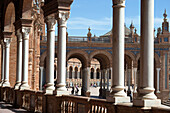 Plaza de Espana, Sevilla, Andalusien, Spanien, Europa
