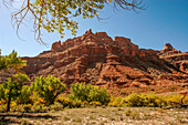 The back side of the San Rafael Reef in the Mexican Mountain Wilderness Study Area on the San Rafael Swell in Utah.\n