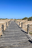 Strand von Ruimar im Ebrodelta, Tarragona, Spanien