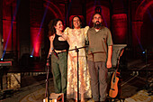 Spanish singer-songwriter Valeria Castro, one of the promising women that have emerged in recent years in the Spanish folklore scene, performs in Veruela Summer Festival 2023, Zaragoza, Spain\n