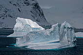 Icebergs, Pleneau Island, Antarctica.\n