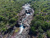 Caño Cristales, also known as the River of Five Colors, is a Colombian river located in the Serranía de la Macarena, an isolated mountain range in the Meta Department, Colombia\n