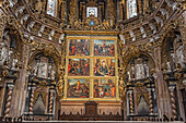 Spanien, Valencia, Verschnörkelter Hauptaltar der Kathedrale von Valencia