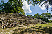 Structure A-13 in Plaza A-2 in the Xunantunich Archeological Reserve in Belize.\n