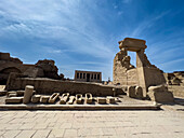 Gate of Domitian and Trajan, northern entrance of the Temple of Hathor, Dendera Temple complex, Dendera, Egypt, North Africa, Africa\n