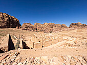 Die byzantinische Kirche, Archäologischer Park von Petra, UNESCO-Welterbe, eines der sieben neuen Weltwunder, Petra, Jordanien, Naher Osten