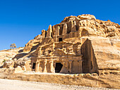 Das Obeliskengrab, Archäologischer Park von Petra, UNESCO-Weltkulturerbe, eines der neuen sieben Weltwunder, Petra, Jordanien, Naher Osten