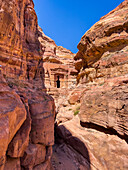 The Temple of the Winged Lions, Petra Archaeological Park, UNESCO World Heritage Site, one of the New SevenWonders of the World, Petra, Jordan, Middle East\n