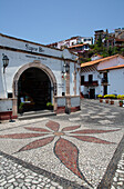 Street Scene with mosaic pavement, Taxco, Guerrero, Mexico, North America\n