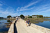 Frankreich, Morbihan, Belz, Fluss Etel, Insel Saint Cado