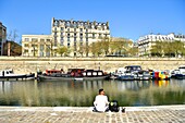 Frankreich, Paris, Bastille, der Hafen des Arsenals