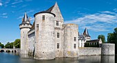 Frankreich, Loiret, Loiretal (UNESCO-Welterbe), Sully sur Loire, Schloss Sully sur Loire, 14. bis 17.