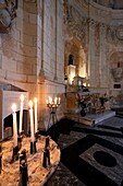 Frankreich, Gironde, Verdon-sur-Mer, Felsplateau von Cordouan, Leuchtturm von Cordouan, klassifizierte historische Denkmäler, die Kapelle