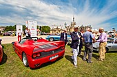 Frankreich, Oise, Chantilly, Chateau de Chantilly, 5. Ausgabe von Chantilly Arts & Elegance Richard Mille, ein Tag, der den Oldtimern und Sammlungen gewidmet ist, Ferrari