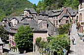 France, Aveyron, Conques, labeled the Most Beautiful Villages of France, Houses\n