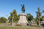 France, Manche, Cherbourg, place Napoleon (Napoleon's Square), equestrian statue of Napoleon\n