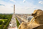 France, Paris, the Tuileries garden and the Ferris Wheel, the Rue de Rivoli\n