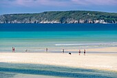 France, Finistere, Armorica Regional Natural Park, Crozon Peninsula, Aber beach\n