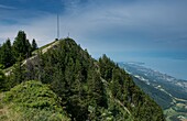 France, Haute Savoie, Chablais geopark massif, Thollon les Memises, cruising the peak to the peak of Memises\n
